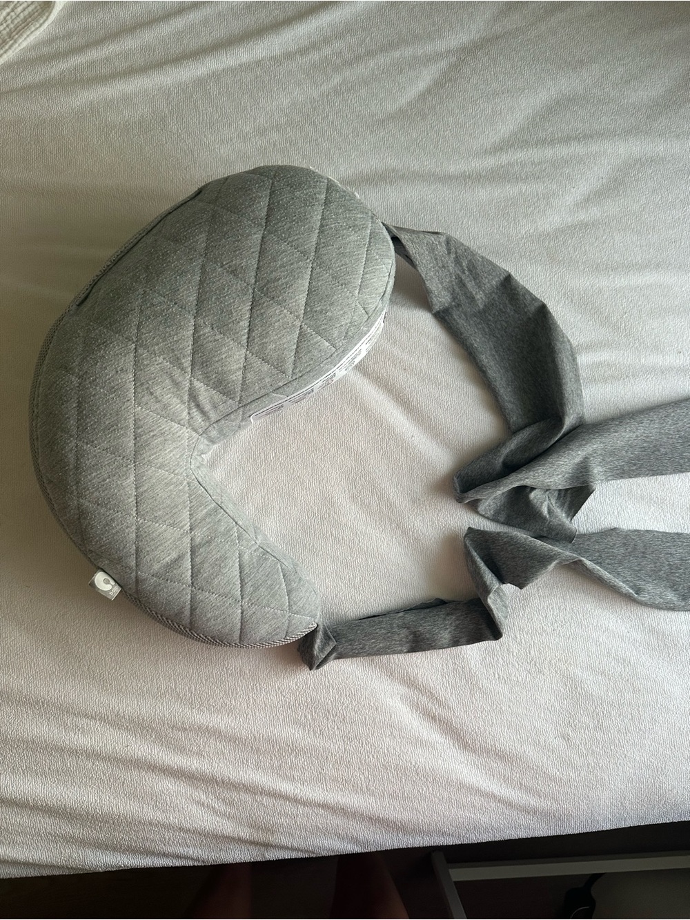 Boppy Uplift Nursing Pillow Gray Adjustable Breastfeeding Support